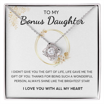 Bonus Daughter Present , Daughter in Law Gift, Bonus Daughter Jewelry , Heart Shape ,Gift