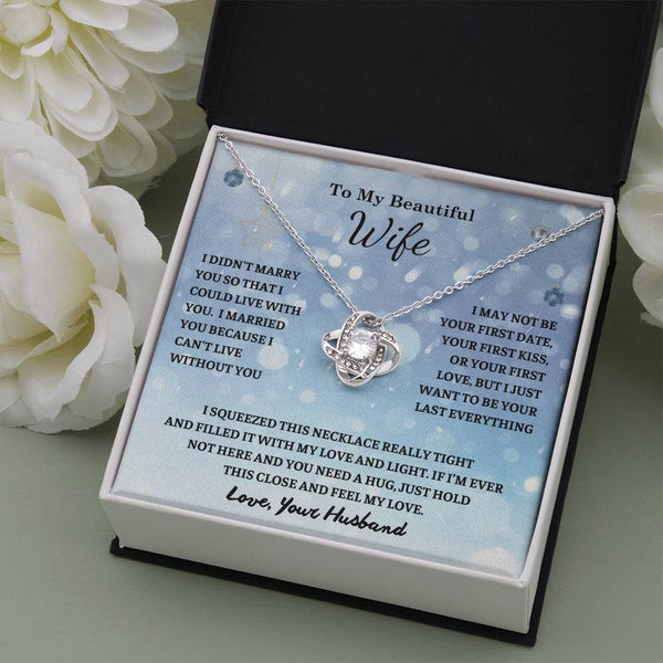 Christmas Gift For Her , To My Wife , Anniversary Gift , Gifts for women , Necklace , Love Knot