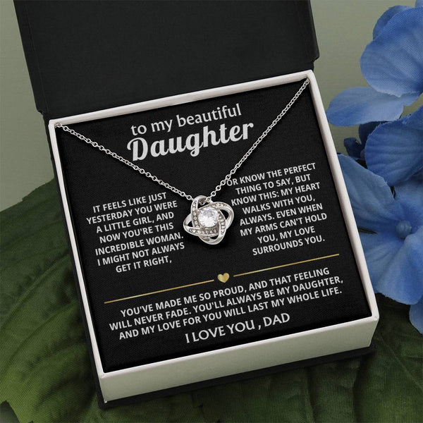 To My Beautiful Daughter, My heart walks with you, always. — [Lux] - Love Knot