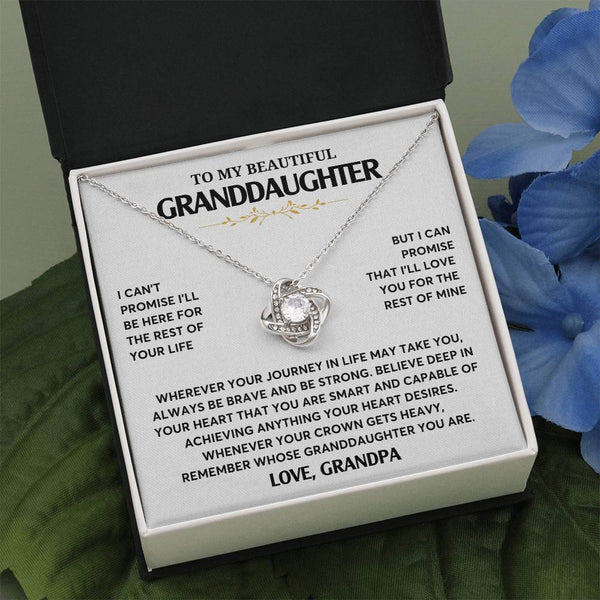 Granddaughter Gift Unusual Gift, Gifts For Granddaughter, To My Granddaughter Necklace, Girls Necklace, Love Knot