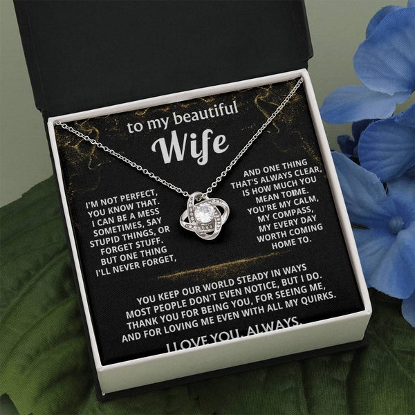To My Wife, You mean the world to me.