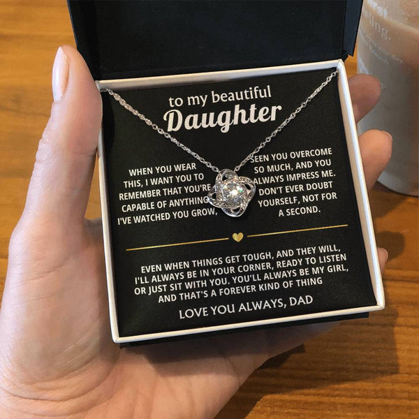 To My Beautiful Daughter, I'll always be in your corner.