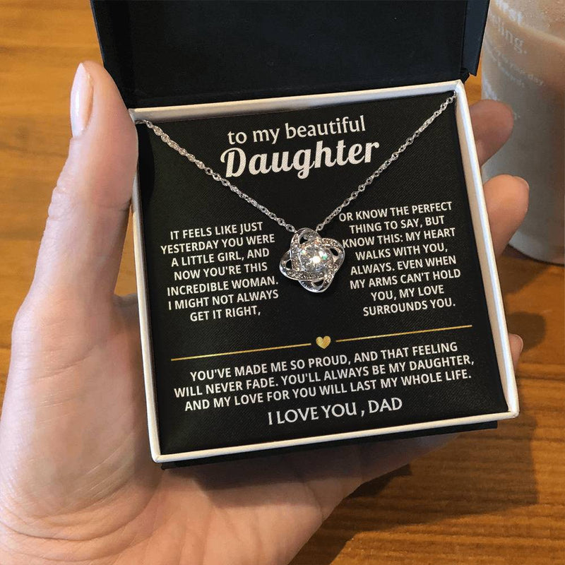To My Beautiful Daughter, My heart walks with you, always. — [Lux] - Love Knot