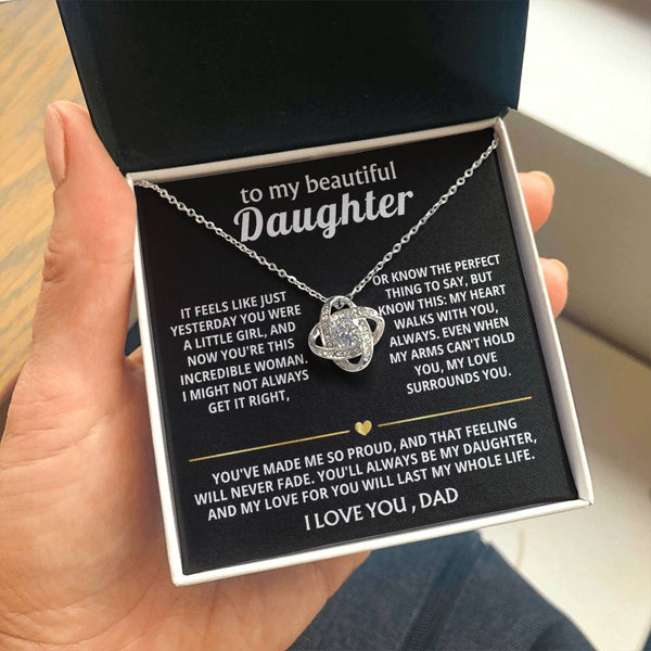 To My Beautiful Daughter, My heart walks with you, always. — [Lux] - Love Knot