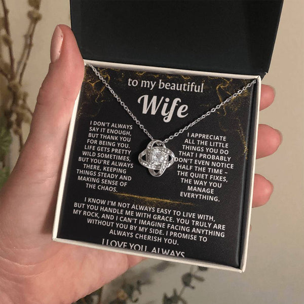 To My Wife, Thank you for being my rock.