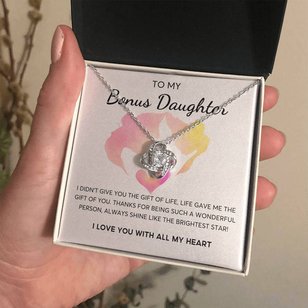 Bonus Daughter Gift, Daughter in Law Gift, Birthday Gift Daugther in Law, Top Gift for Girls , Love Knot