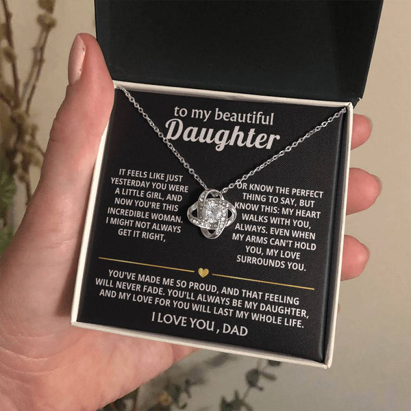 To My Beautiful Daughter, My heart walks with you, always. — [Lux] - Love Knot