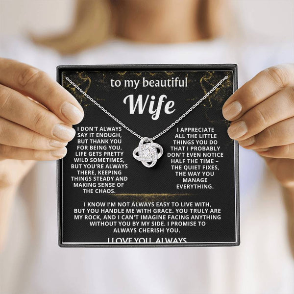 To My Wife, Thank you for being my rock.