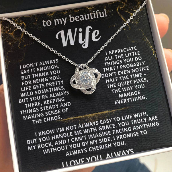 To My Wife, Thank you for being my rock.