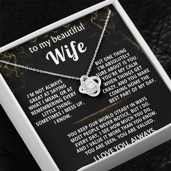 To My Wife, You make coming home the best part of my day.