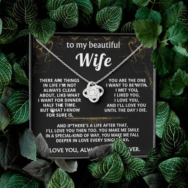 To My Wife, I'll love you always and forever.