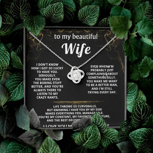 To My Wife, You make my life truly wonderful.