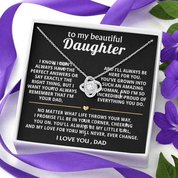 To My Beautiful Daughter, I'm always here for you, my amazing girl.