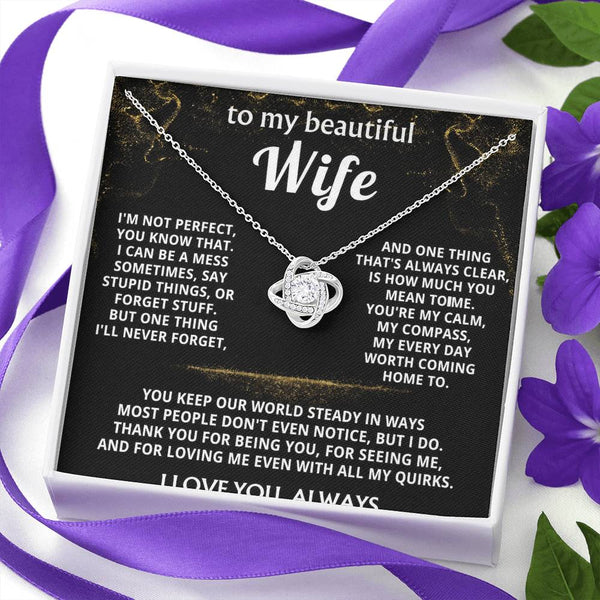 To My Wife, You mean the world to me.