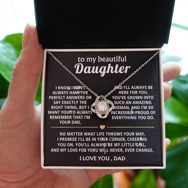 To My Beautiful Daughter, I'm always here for you, my amazing girl.