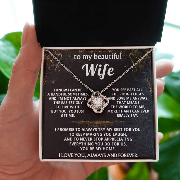 To My Wife, You just get me.