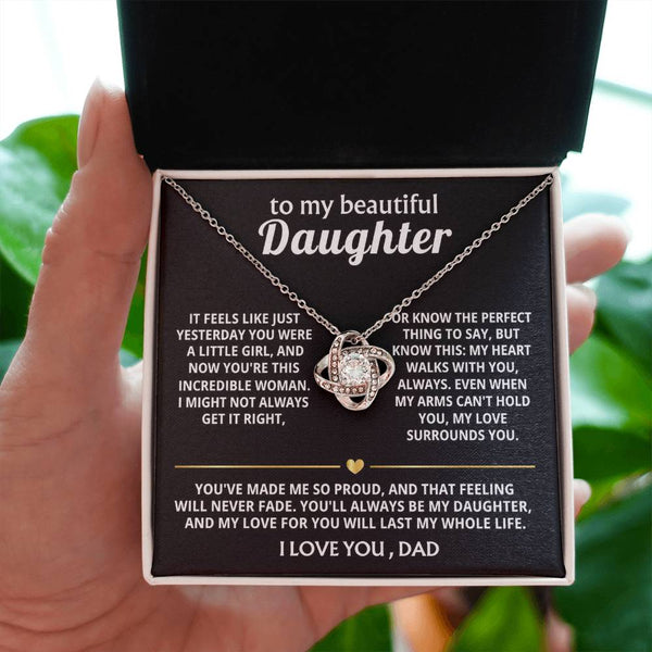 To My Beautiful Daughter, My heart walks with you, always. — [Lux] - Love Knot
