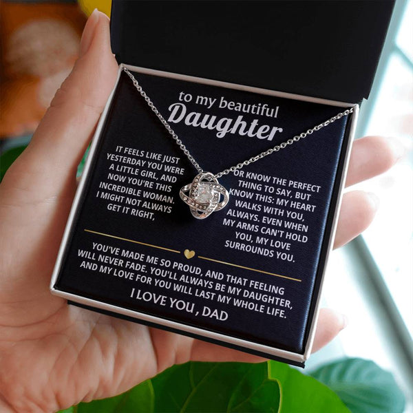 To My Beautiful Daughter, My heart walks with you, always. — [Lux] - Love Knot