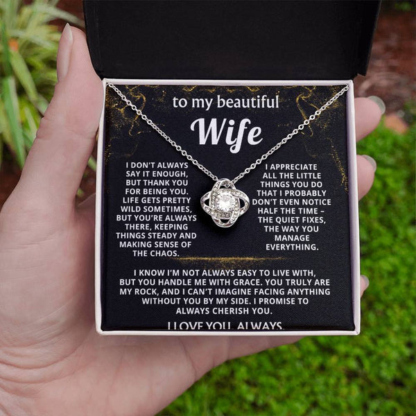 To My Wife, Thank you for being my rock.