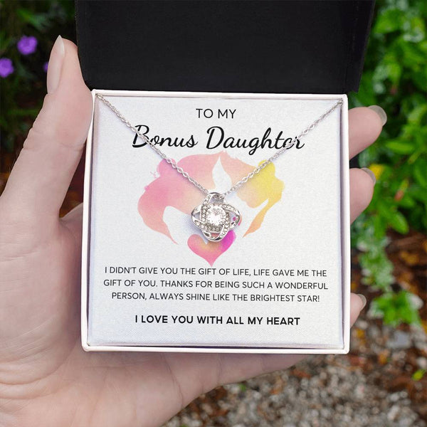 Bonus Daughter Gift, Daughter in Law Gift, Birthday Gift Daugther in Law, Top Gift for Girls , Love Knot