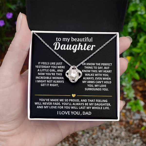 To My Beautiful Daughter, My heart walks with you, always. — [Lux] - Love Knot
