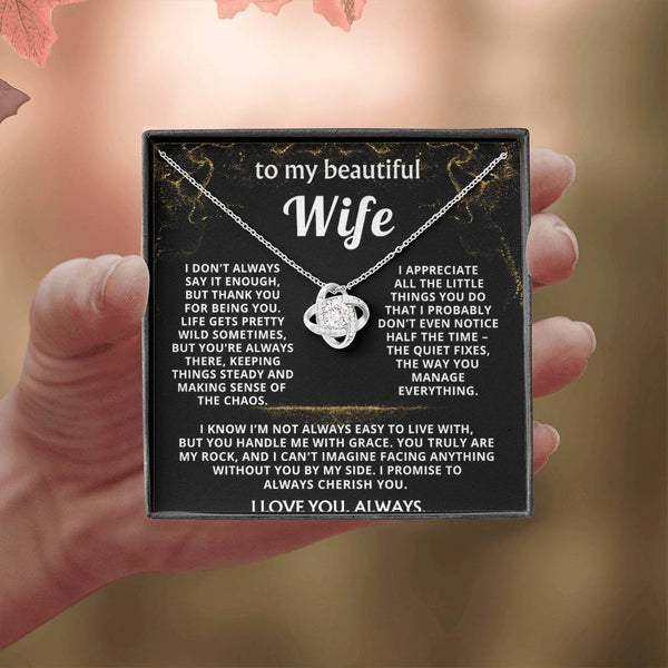To My Wife, Thank you for being my rock.