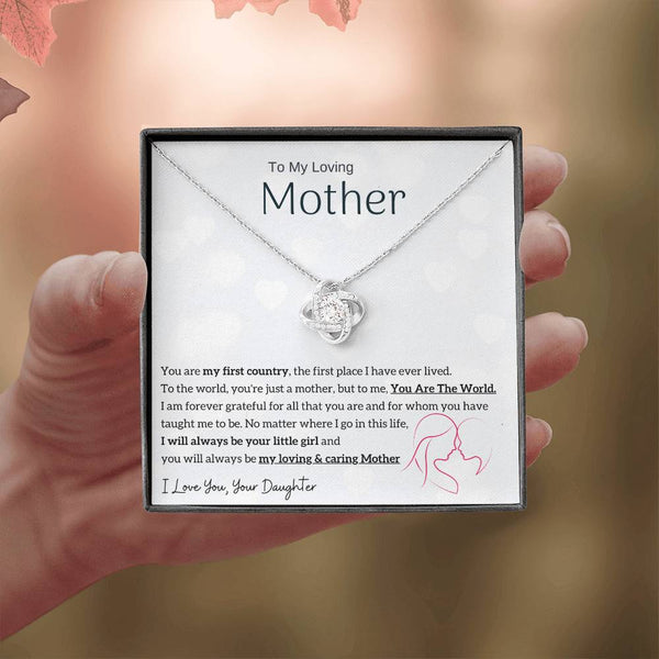 To My Loving Mother - You are my sunshine, I will always be your little girl (Almost Gone) - Love Knot