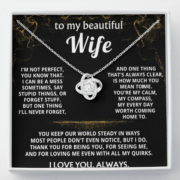 To My Wife, You mean the world to me.