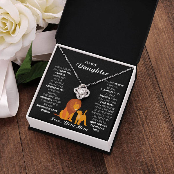 [ Few left only ] To My Daughter From Mom, Never Forget That I Love You Forever (Love knot)