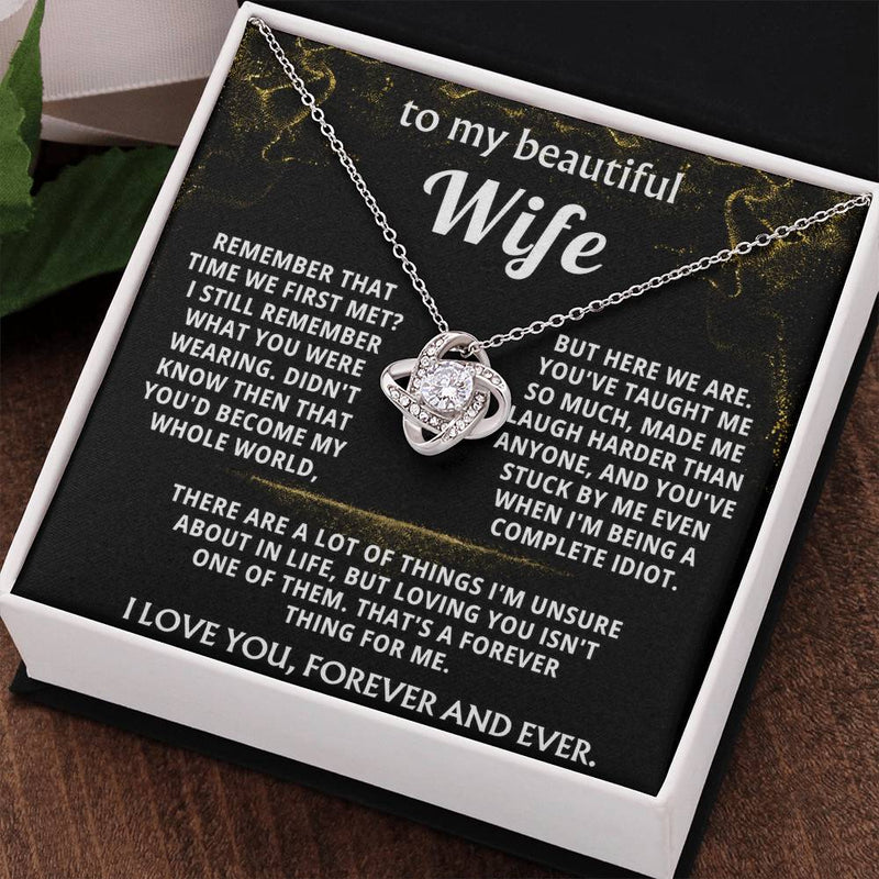 To My Wife, You are my whole world, forever.