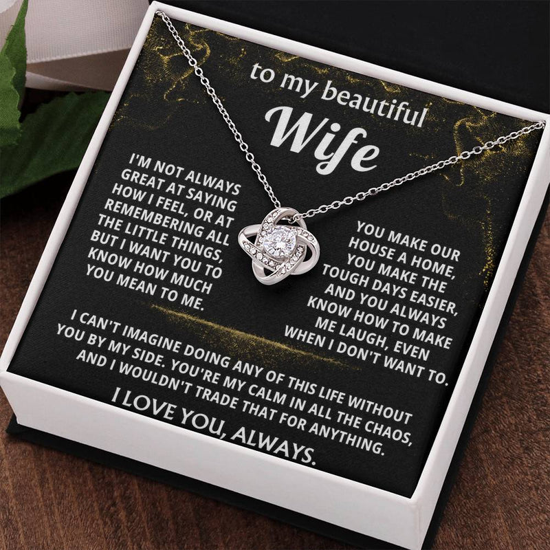 To My Wife, You're my calm in all the chaos.