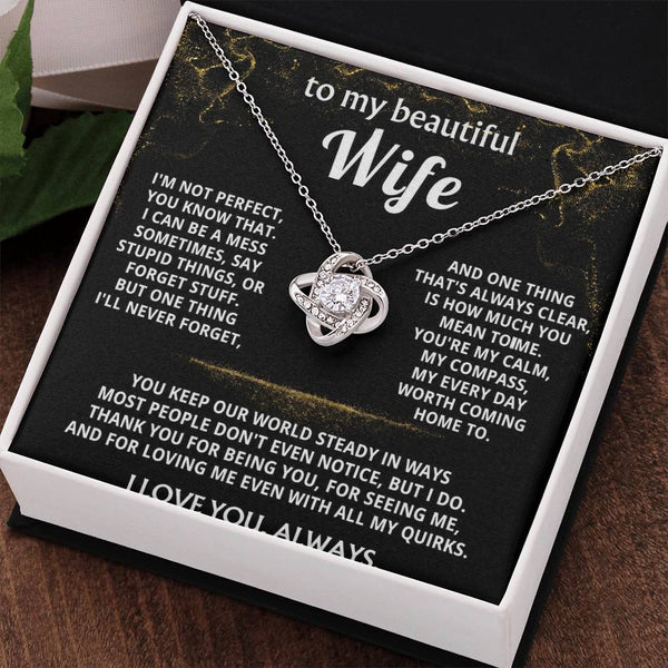 To My Wife, You mean the world to me.