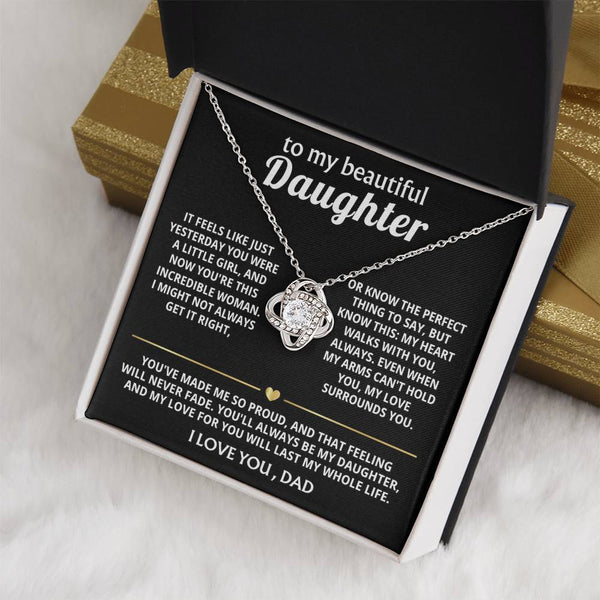 To My Beautiful Daughter, My heart walks with you, always. — [Lux] - Love Knot