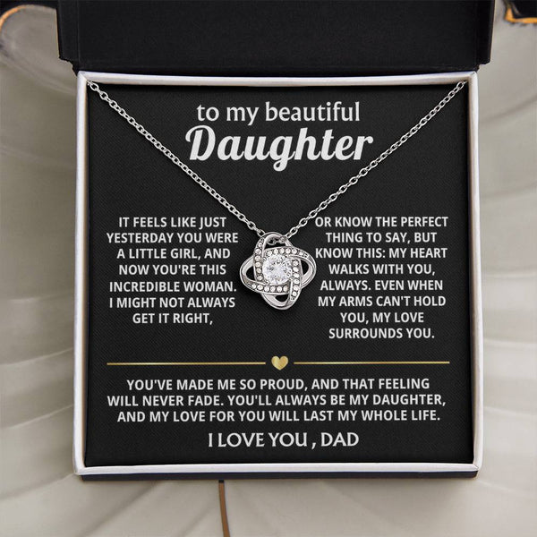 To My Beautiful Daughter, My heart walks with you, always. — [Lux] - Love Knot