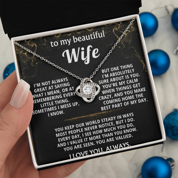 To My Wife, You make coming home the best part of my day.