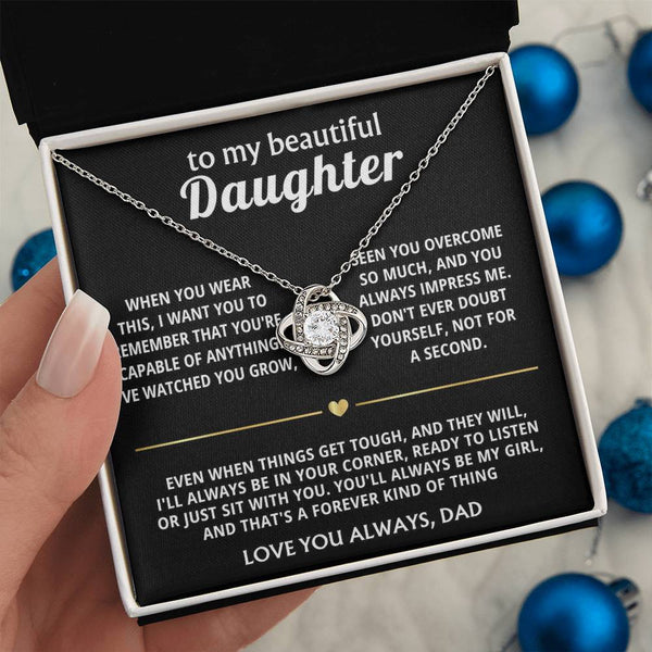 To My Beautiful Daughter, I'll always be in your corner.