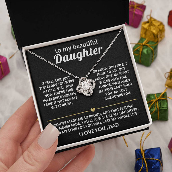 To My Beautiful Daughter, My heart walks with you, always. — [Lux] - Love Knot