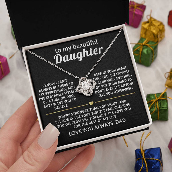 To My Beautiful Daughter, I'll always be your biggest fan.