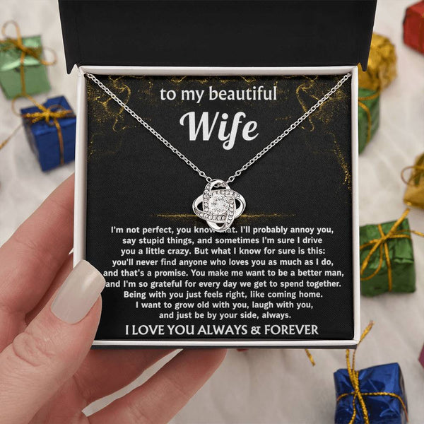 To My Wife, I'll love you always, that's a promise.