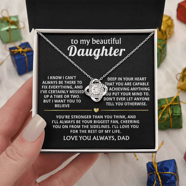 To My Beautiful Daughter, I'll always be your biggest fan.