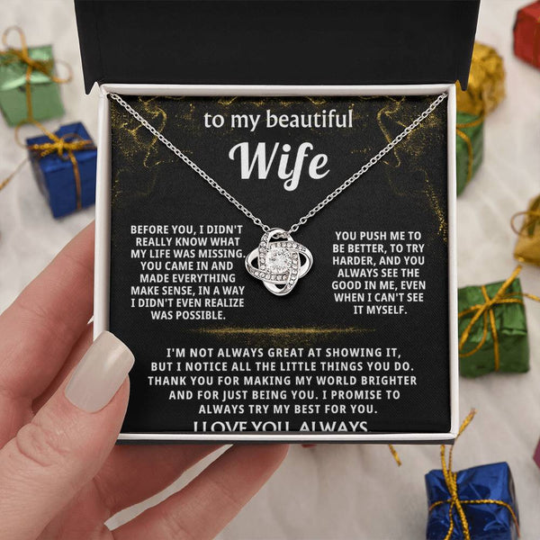 To My Wife, You make everything make sense.