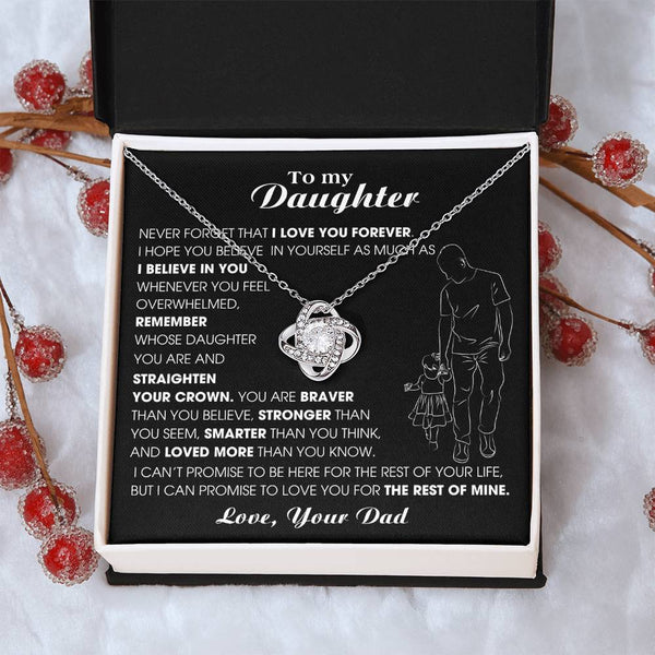 [ Almost sold out ] To My Daughter, Never Forget That I Love You Forever (Love knot)
