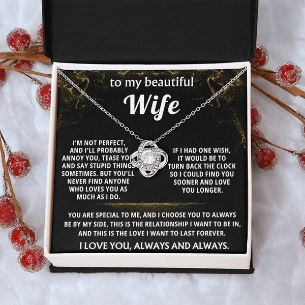 To My Wife, I choose you to always be by my side.