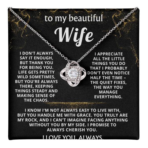 To My Wife, Thank you for being my rock.