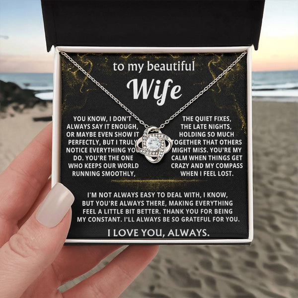 To My Wife, You are my steady calm and compass.