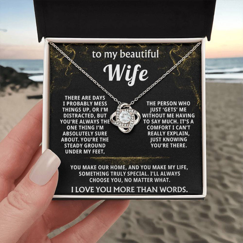 To My Wife, You are my steady ground.