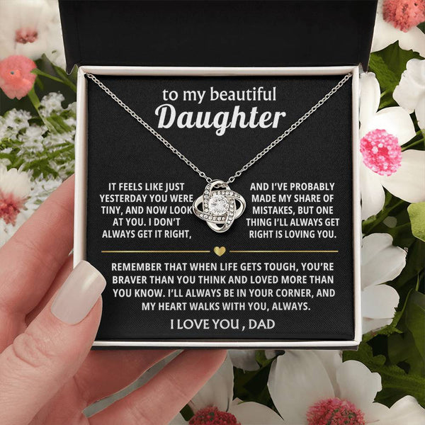 To My Beautiful Daughter, My heart walks with you, always. — [Lux] - Love Knot