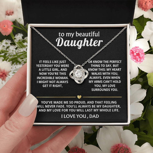 To My Beautiful Daughter, My heart walks with you, always. — [Lux] - Love Knot