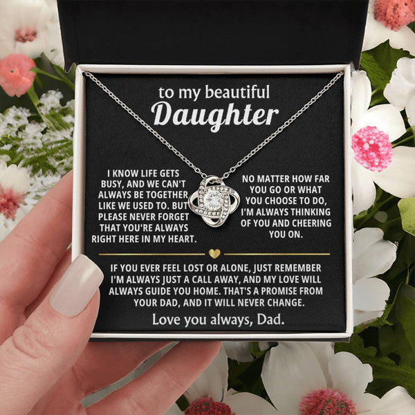 To My Beautiful Daughter, You're always right here in my heart.