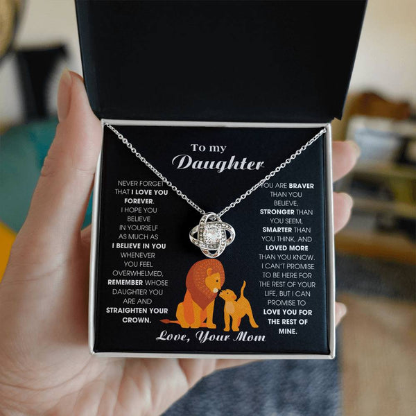 [ Few left only ] To My Daughter From Mom, Never Forget That I Love You Forever (Love knot)